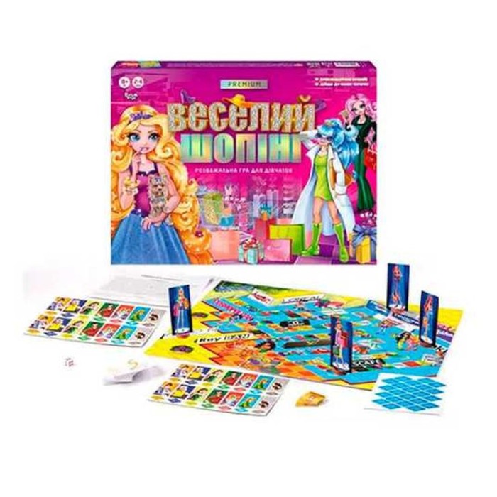 Гра настільна «Веселий шопінг. Premium» розважальна, у коробці 39х29х5 см, ТМ Данко Тойс