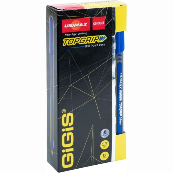 Ручка «Topgrip» кулькова синя, TM Unimax