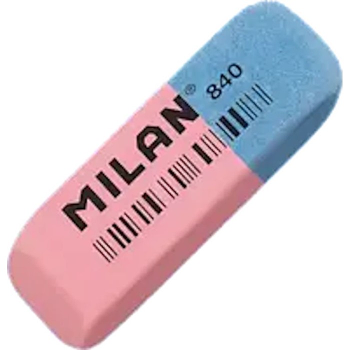 Гумка прямокутна 5,2x1,9x0,8 см, червоно-синя,TM MILAN