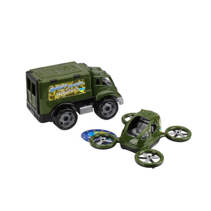Військова техніка на стяжці інерційна, 32,5х28х25 см, ТМ Технок