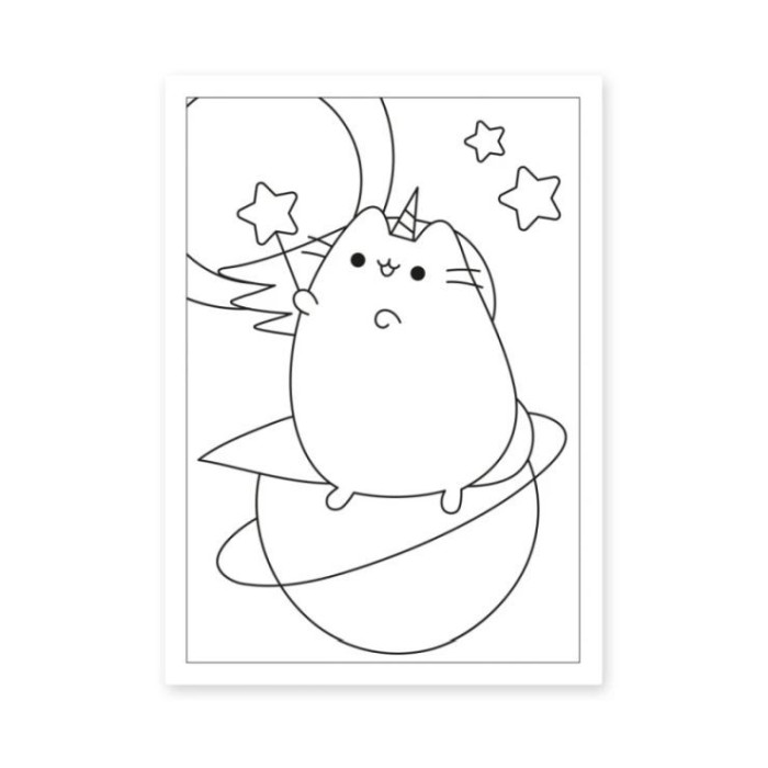 Розмальовка «Pusheen» А4 на 12 аркушів з м`якою обкладинкою, ТМ Yes