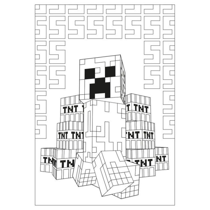 Розмальовка «Minecraft-2» А4 на 12 аркушів з м`якою обкладинкою, ТМ YES