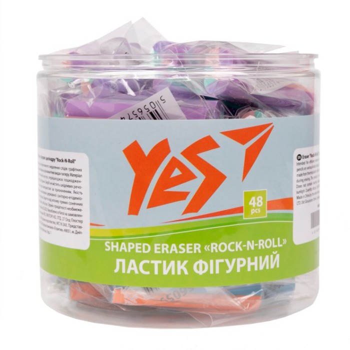 Гумка у формі циліндру «Rock-N-Roll», в асортименті, ТМ YES