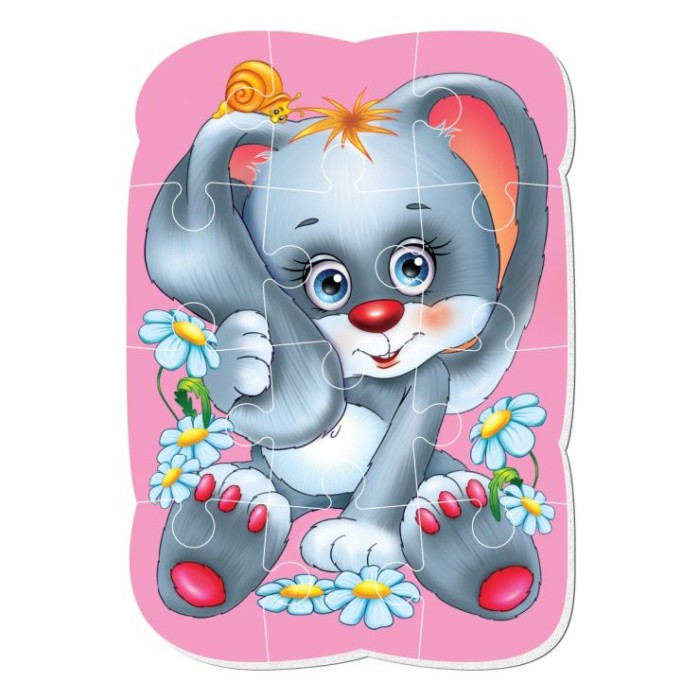 Пазли магнітні «Малюк зможе. Зайчик» А5, ТМ Vladi Toys