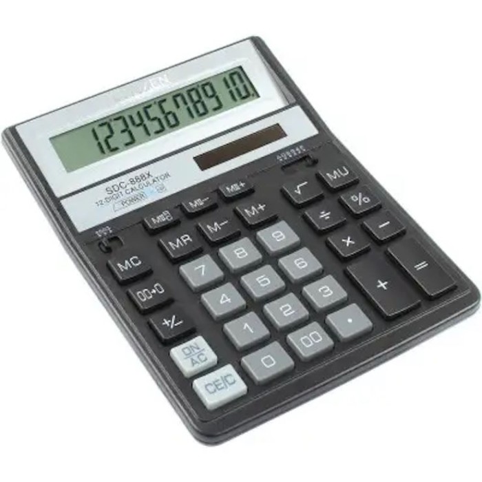 Калькулятор «CITIZEN» 16х20,5 см, SDC888ХВК