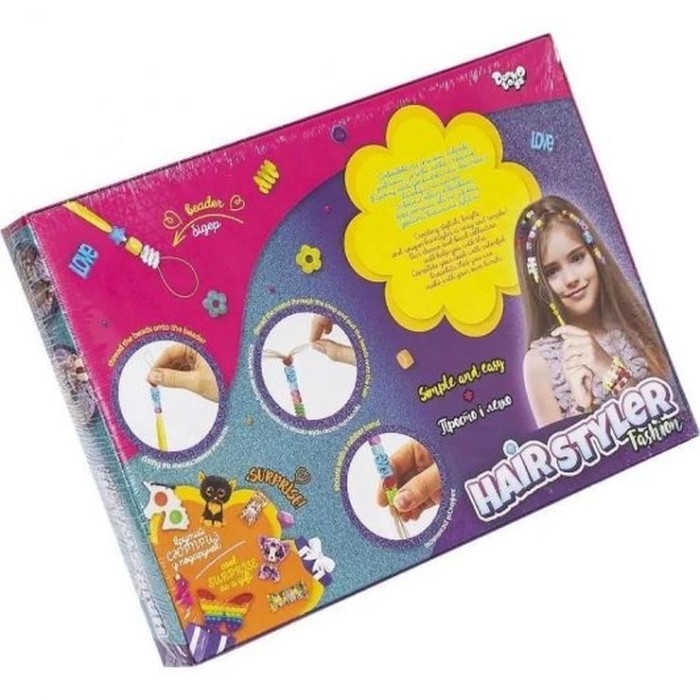 Креативна творчість «Hair Styler. Fashion» метелик, у коробці 37х26х4 см, ТМ Данко Тойс