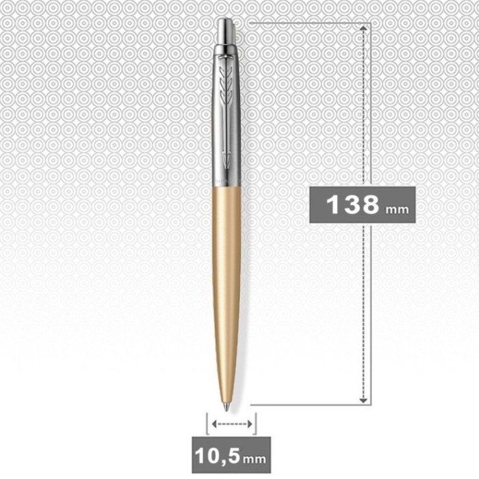 Ручка «Паркер Jotter XL Україна Matt Gold CT» з тризубом кулькова