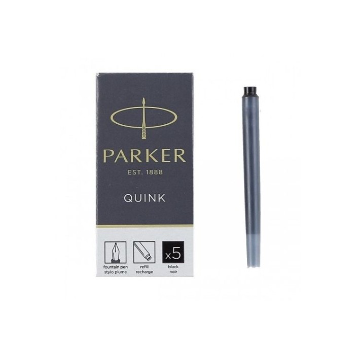 Набір з 5 картриджів «Quinkѕ» з чорними чорнилами, ТМ Parker
