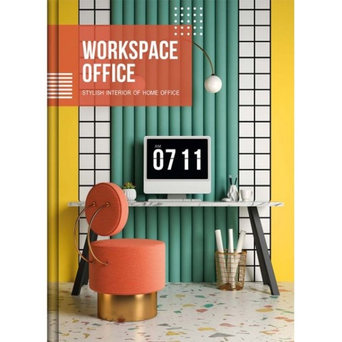 Блокнот «OFFICE» А5 на 176 аркуші у клітинку з твердою ламінованою обкладинкою, в асортименті, ТМ Рюкзачок