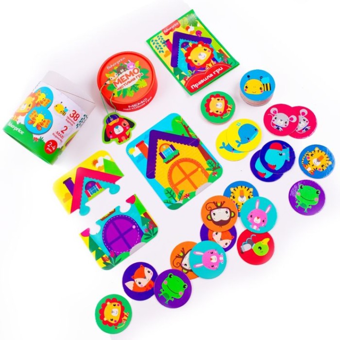 Гра настільна «Fisher Price. Мемо», у тубусі 11,5х11,5х15 см, ТМ Vlady Toys