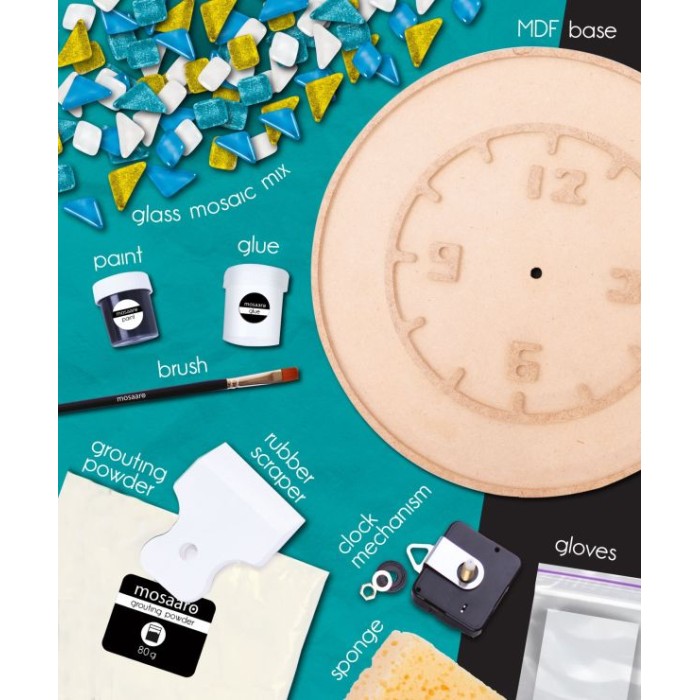 Скляна мозаїка «Round clock», у коробці 31,5х6,5х31,5 см, ТМ Vlady Toys