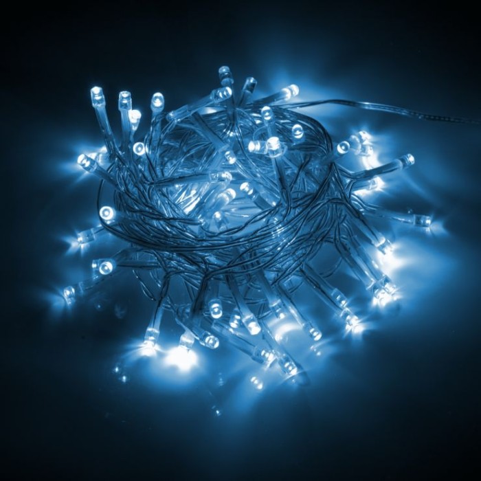 Гірлянда - нитка 4,9 м на 70 LED-лампочок холодно-біла з USB на 8 режимів мерехтіння, Yes! Fun