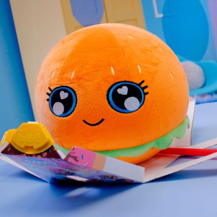 Ігровий набір «Little Foodies. Бургер»: іграшка 22 см в надутому вигляді та насос, у коробці 18х18х14 см
