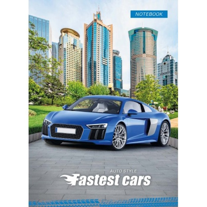 Блокнот «CARS» А6 на 32 аркуші у клітинку на скобі з м'якою обкладинкою, в асортименті, ТМ Рюкзачок