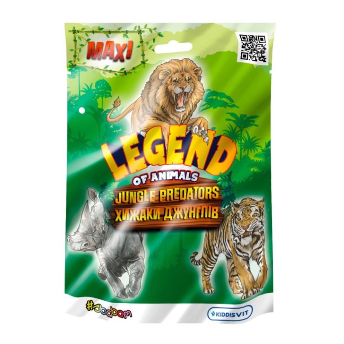 Стретч-іграшка «LEGEND OF ANIMALS. Драженики джунглів» 15 см, в асортименті, 12 шт у дисплеї 18х8х21 см