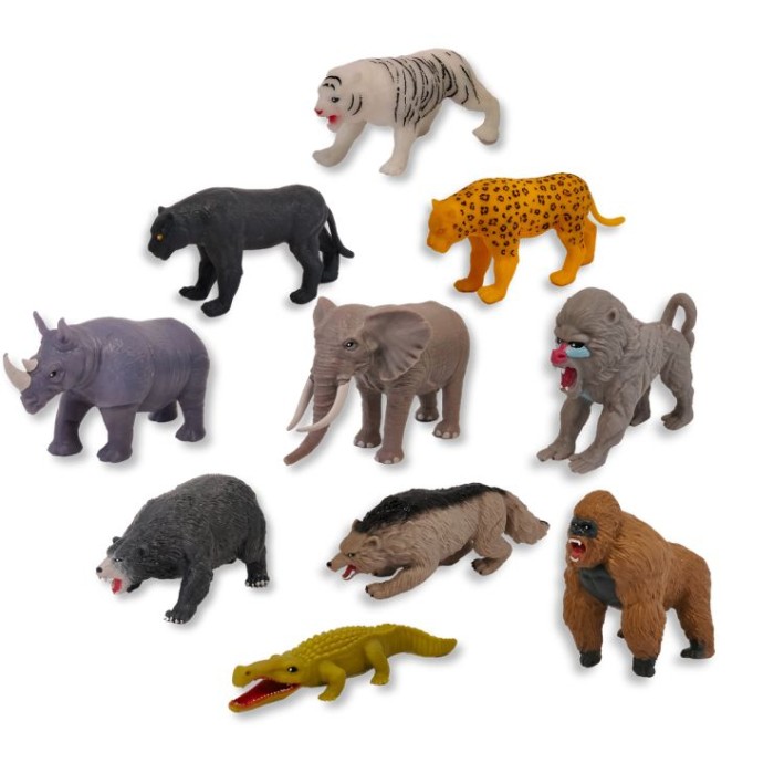 Стретч-іграшка «LEGEND OF ANIMALS. Драженики джунглів» 15 см, в асортименті, 12 шт у дисплеї 18х8х21 см