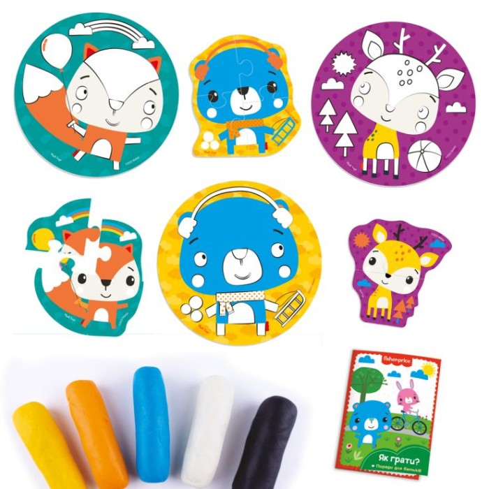 Набір для творчості «Fisher Price. Лісові друзі» ліплення з екотіста, у коробці 21,5х6х21,5 см, ТМ Vlady Toys