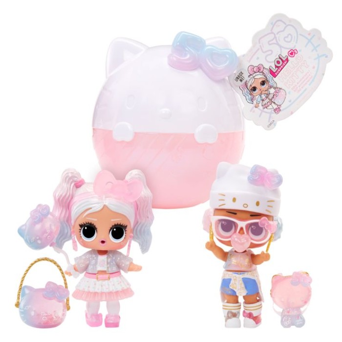 Ігровий набір з лялькою LOL SURPRISE! «Loves Hello Kitty. Hello Kitty сюрприз» 8 см з аксесуарами, в асортименті, у колбі 9х9х9 см