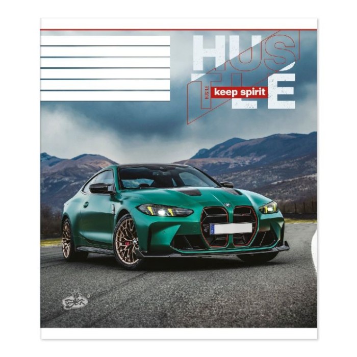 Зошит на 12 аркушів у лінію «Сучасна елегантність» №2551, ТМ Brisk