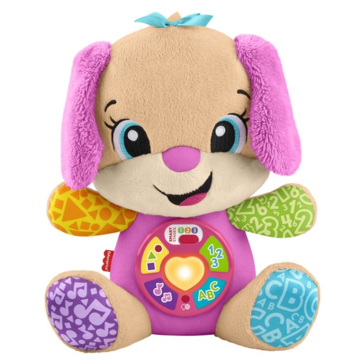 Сестричка розумного цуценятка « Fisher-Price» Smart Stages 30 см інтераткивна зі світлом та звуком, на батарейці, у коробці 25х14х31 см