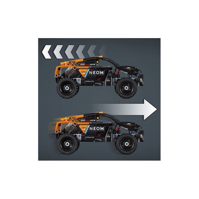 Конструктор «NEOM McLaren Extreme E» на 252 деталі, у коробці 14х7х26 см, ТМ Lego