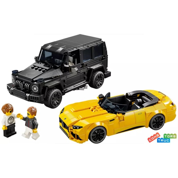 Конструктор «Mercedes-AMG G 63 та Mercedes-AMG SL 63» на 808 деталей, у коробці 35х12х19 см, ТМ Lego