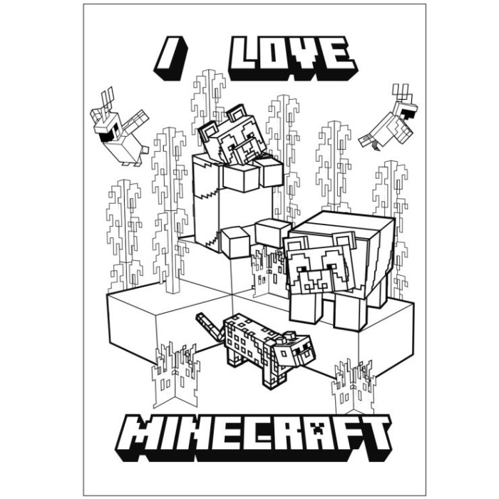 Розмальовка «Minecraft» А4 на 12 аркушів, ТМ Yes