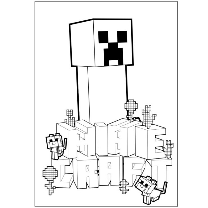 Розмальовка «Minecraft» А4 на 12 аркушів, ТМ Yes