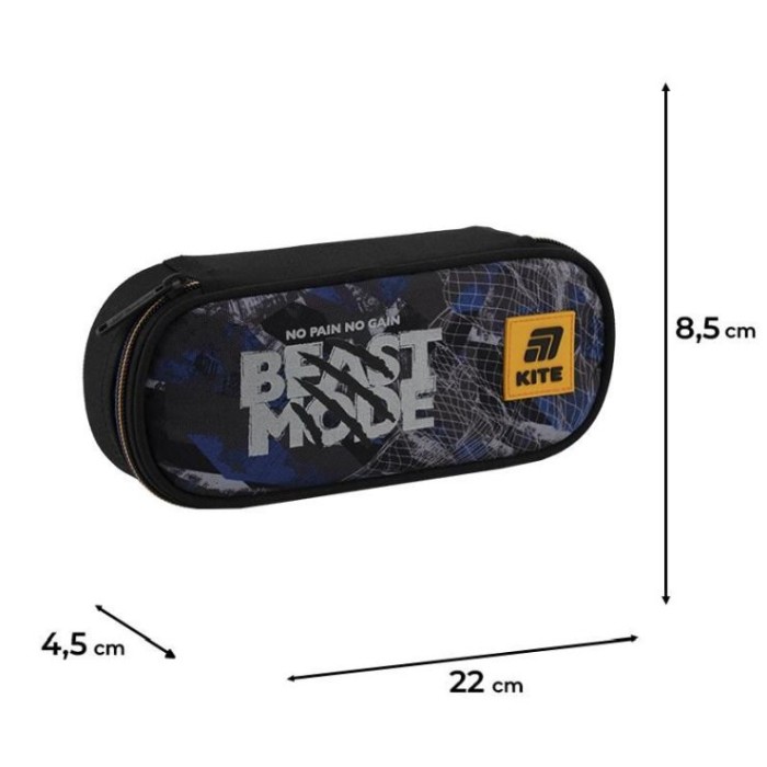 Пенал «Beast mode» 8,5х22х4,5 см, ТМ Kite