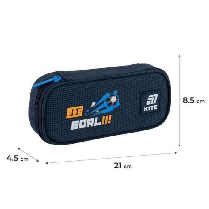 Пенал «Goal Time» 8,5х21х4,5 см, ТМ Kite