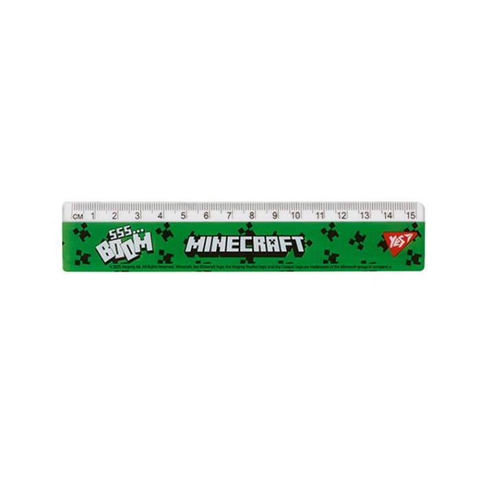 Лінійка «Minecraft.Boom» 15 см, ТМ YES