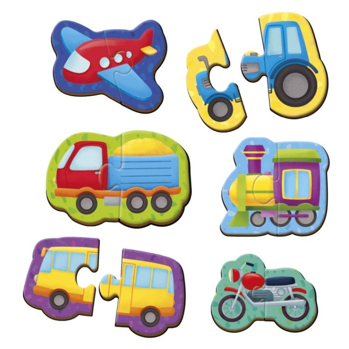 Пазли магнітні «Транспорт» на 12 елементів, ТМ Vladi Toys