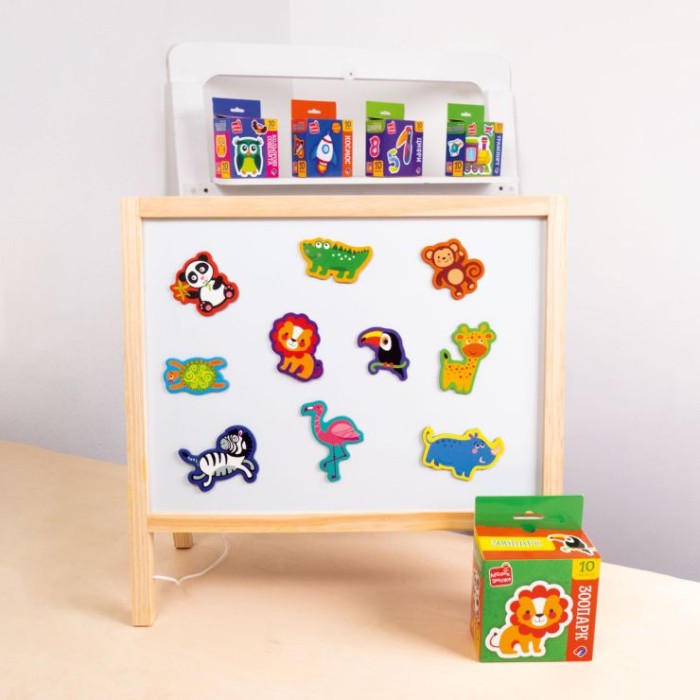 Набір магнітів «Зоопарк» з 10 елементів, ТМ Vladi Toys
