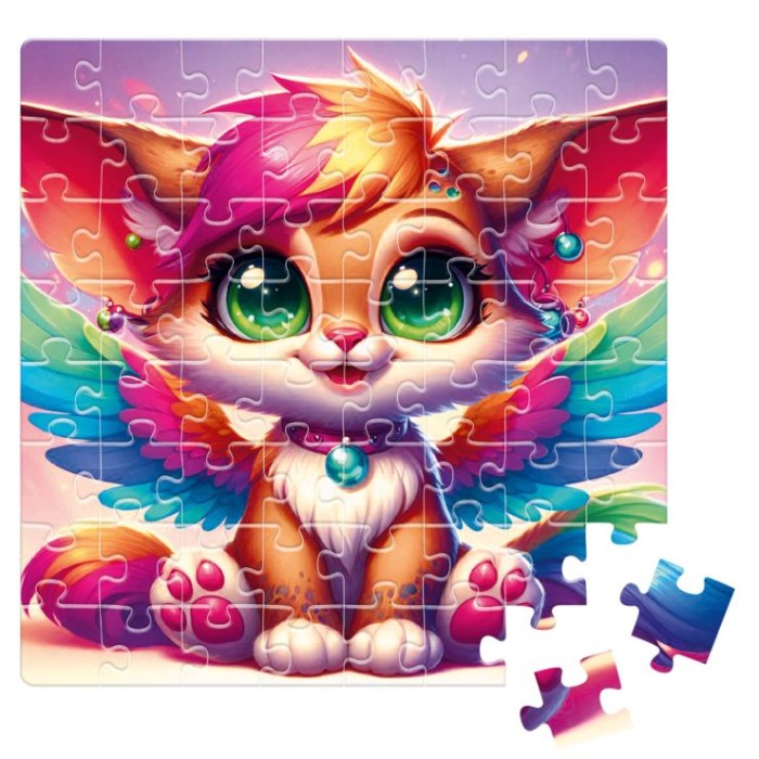 Пазли «De.tail. Крилате лисеня» на 64 елементи, у коробці 7х3,5х10 см, ТМ Vladi Toys