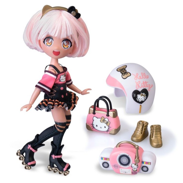 Ігровий набір 4SF MANGA DOLLS серії «Hello Kitty. Золота Ролер Діва» 19,5 см з аксесуарами, у коробці 25х16х6 см