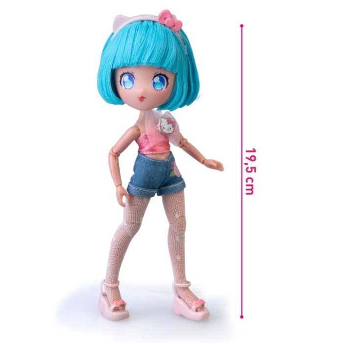 Ігровий набір 4SF MANGA DOLLS серії «Hello Kitty. Красива Пінк на скутері» 19,5 см з аксесуарами, у коробці 25х33х8 см