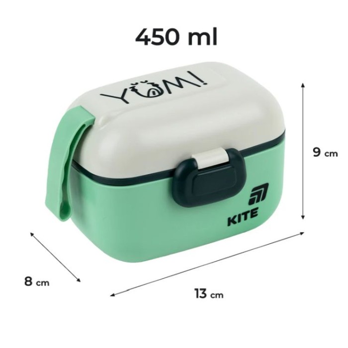 Ланчбокс 420 мл зелений, TM Kite