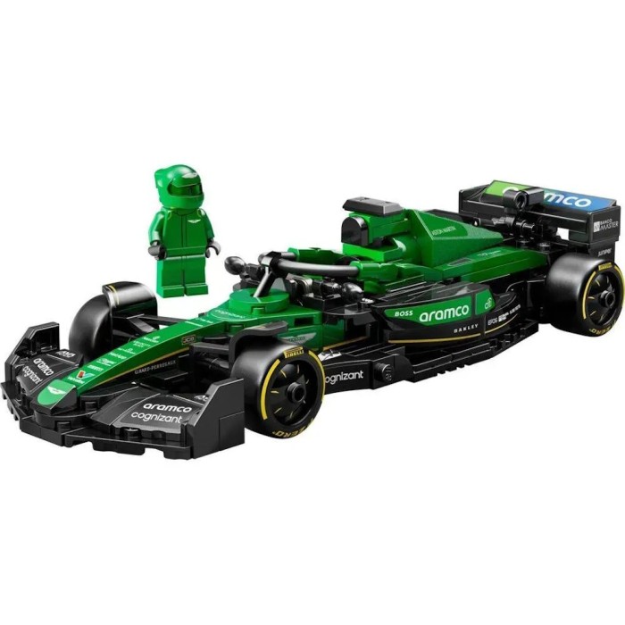 Конструктор «Гоночний автомобіль Aston Martin Aramco F1® AMR24» на 269 деталей, у коробці 26х5х14 см,ТМ Lego