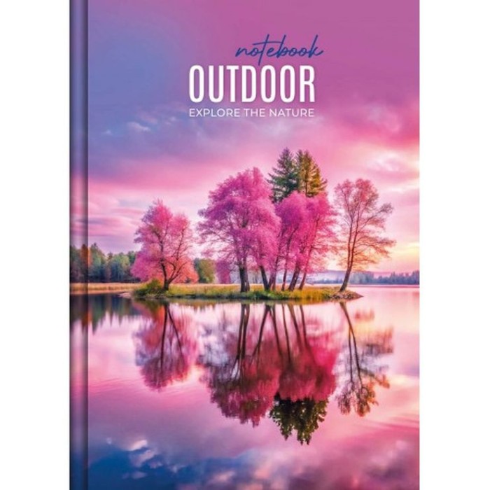 Канцелярська книга «NATURE» А4 на 192 аркуші у клітинку з твердою палітуркою та ламінованою обкладинкою, в асортименті, ТМ Рюкзачок