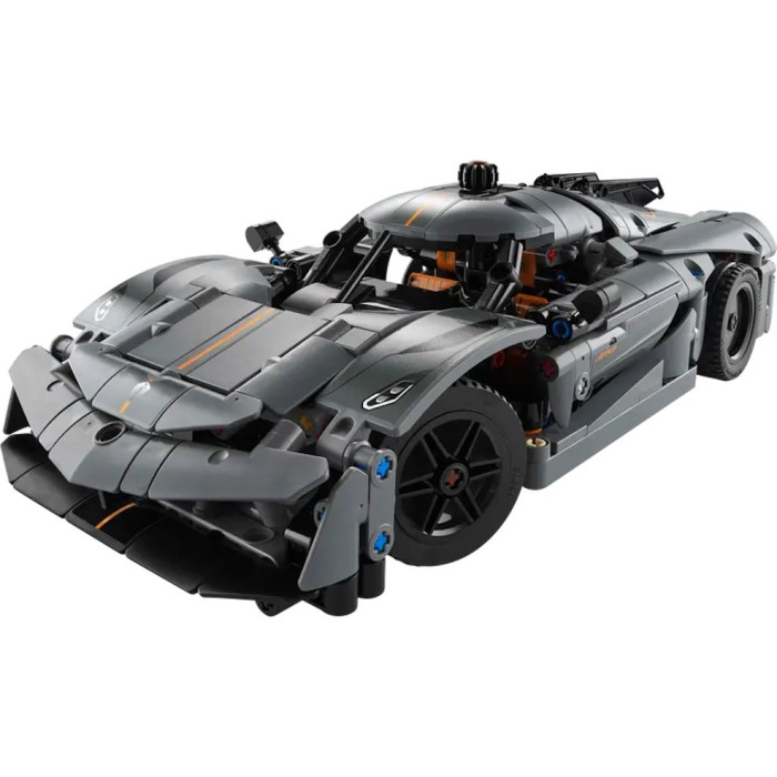 Конструктор «Koenigsegg Jesko Absolut. Сірий гіперкар» на 801 деталь, у коробці 38х7х26, ТМ Lego