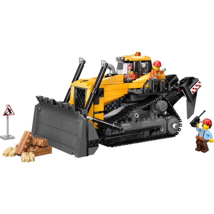 Конструктор «Жовтий бульдозер» на 682 деталі, у коробці 38х7х26, ТМ Lego