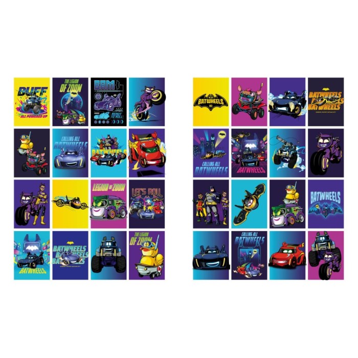 Розмальовка зі стікерами «WB Batman: Batwheels» на 16 сторінок з м`якою обкладинкою 21х29 см, ТМ Ідейка