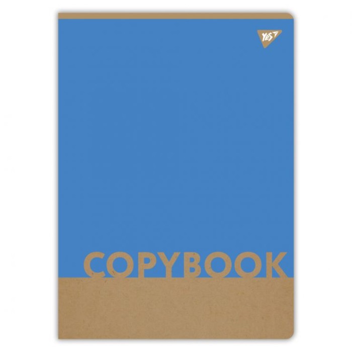 Канцелярська книга А4 «Colours» на 48 аркушів у клітинку з обкладинкою з крафт-картону, в асортименті, ТМ Yes