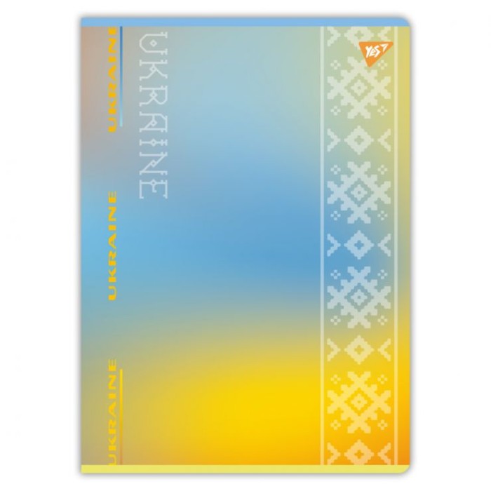 Канцелярська книга А4 «Україна» на 96 аркушів у клітинку на скобі, в асортименті, ТМ Yes