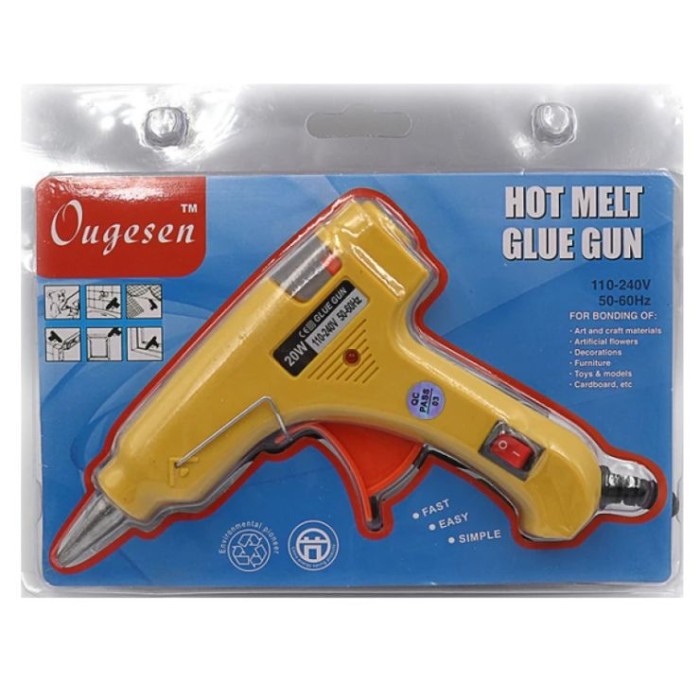 Пістолет для термоклею «Glue gun» 20W під діаметр 0,7 см, євророзетка, в асортименті, ТМ J.Otten