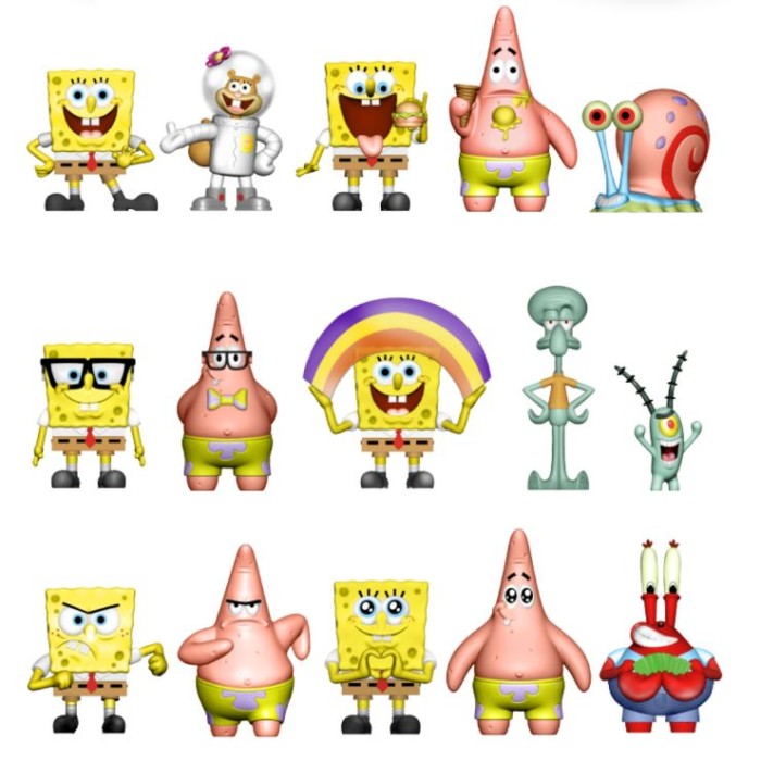 Колекційна фігурка-сюрприз «SPONGEBOB.Губка Боб» 4 см, в асортименті, у пакеті 13х3х13 см