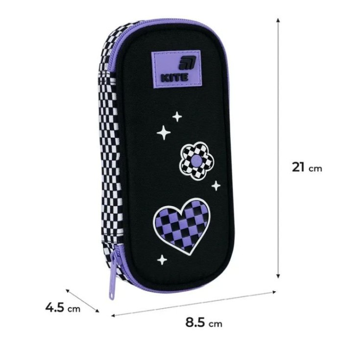 Пенал «Flower Power» 21х8,5х4,5 см, 662-5, ТМ Kite