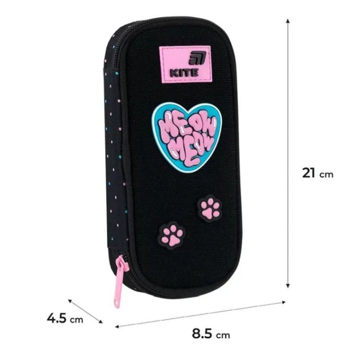 Пенал «Pretty Kitty» 21х8,5х4,5 см, 662-1, ТМ Kite