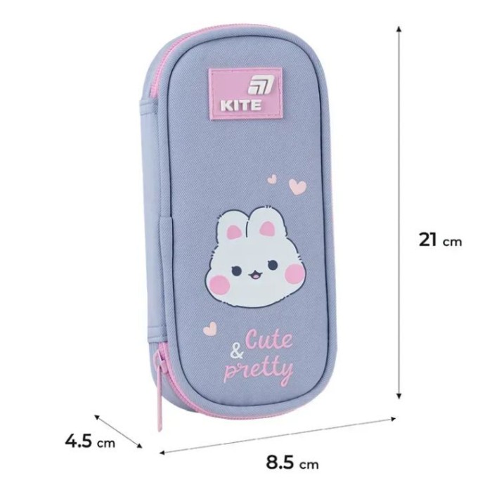 Пенал «Pretty Nice» 21х8,5х4,5 см, 662-18, ТМ Kite