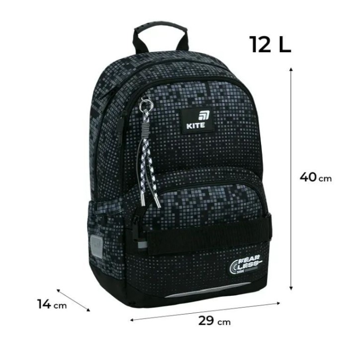 Рюкзак «Fearless» 40х29х14 см, 585M-3, Kite Education